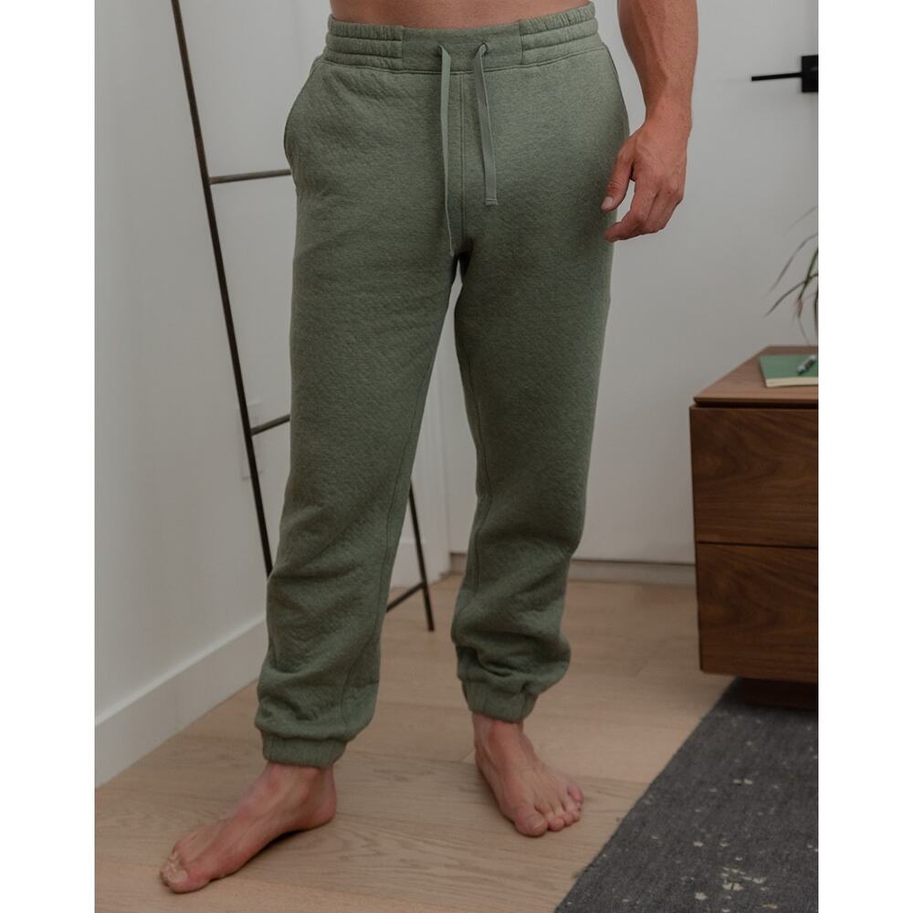 LAHGO LUNYA Men's Restore Double Faced Pants Green Heather Size Small NWT‎